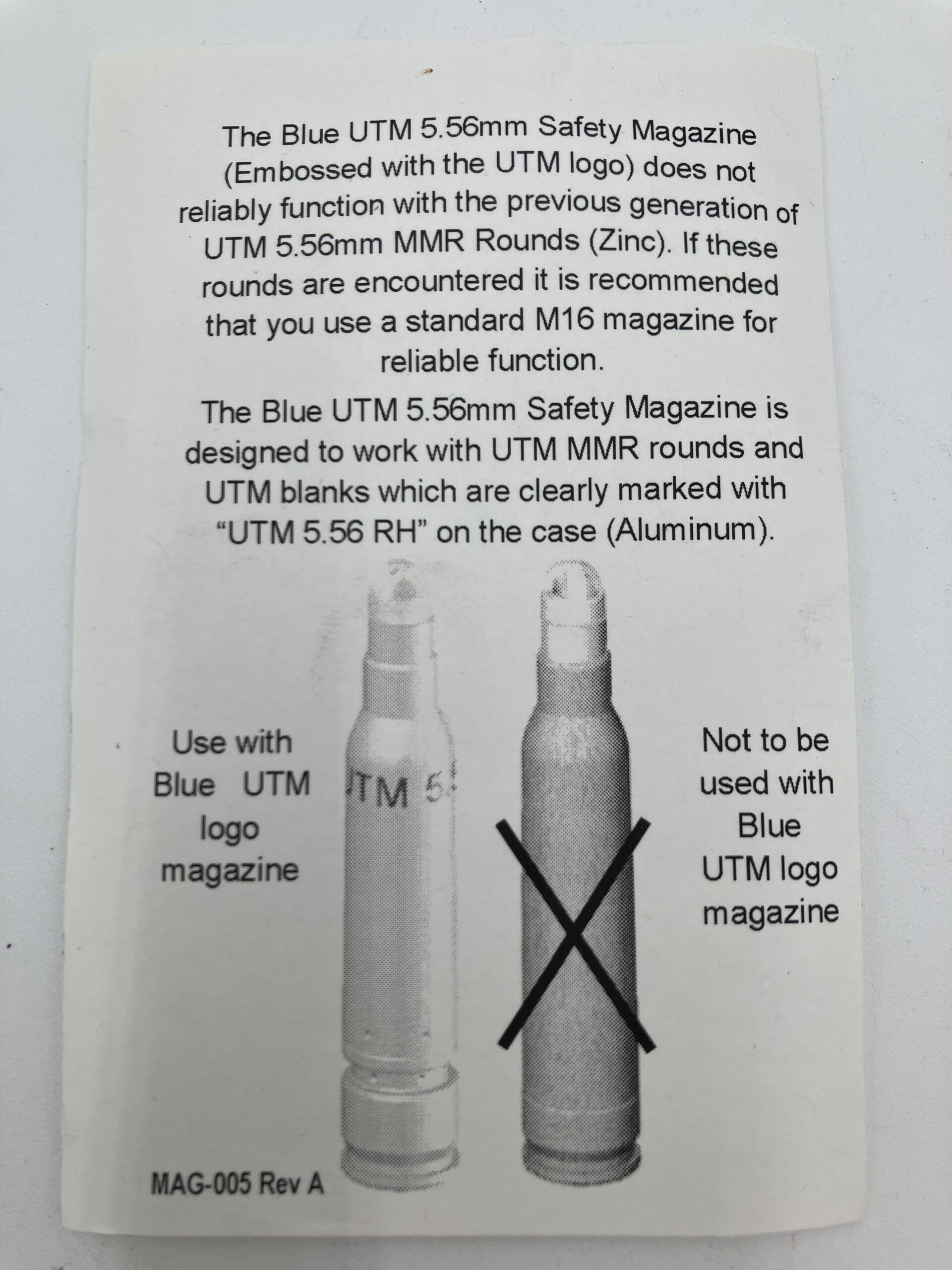 UTM AR-15 Universal Blue 30rd Magazine - Image 3
