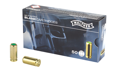Walther 9MM P.A.K. Blank Cartridges, 50/box - Image 2